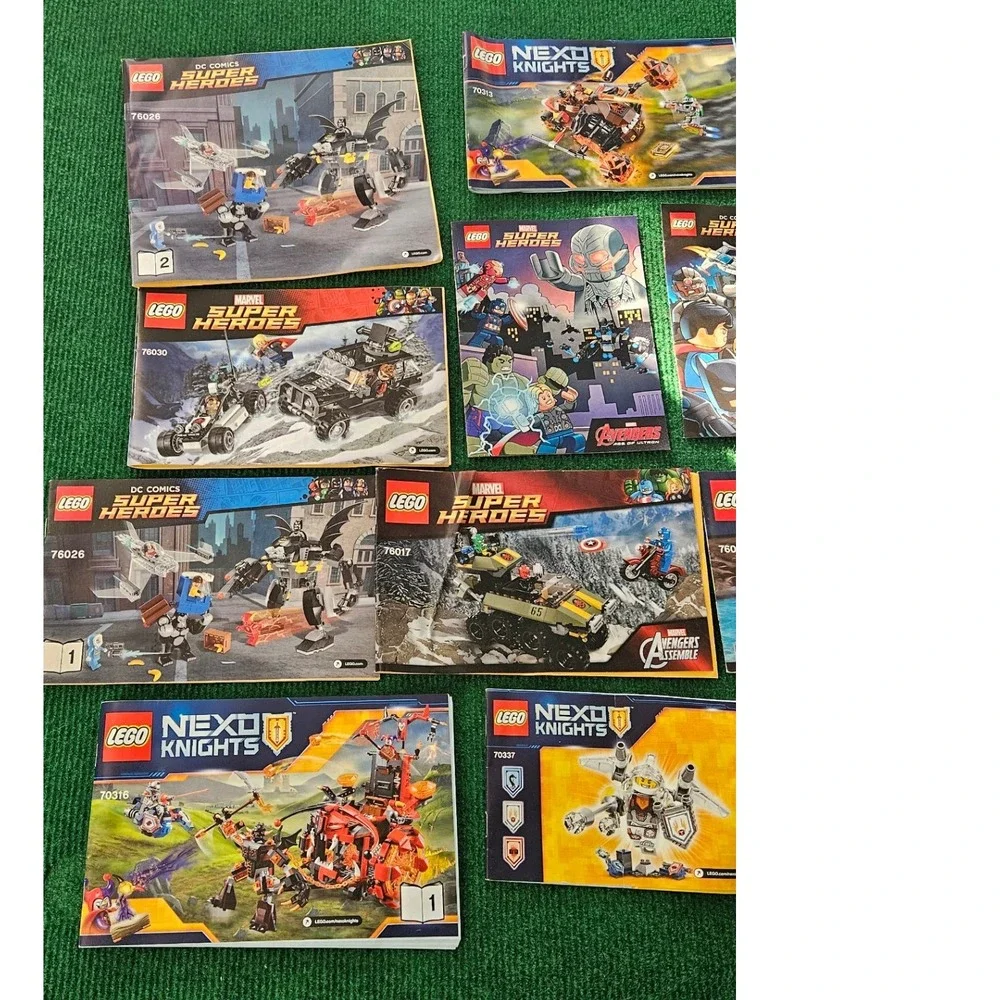 LEGO Instructions Lot - Nexo Knights & DC Comics Super Heroes -‎ No Bricks